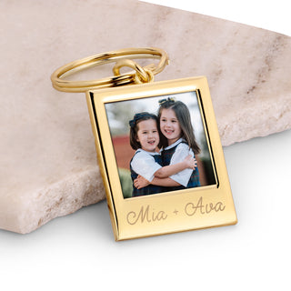 Photo Keychain - Engraved Bevel