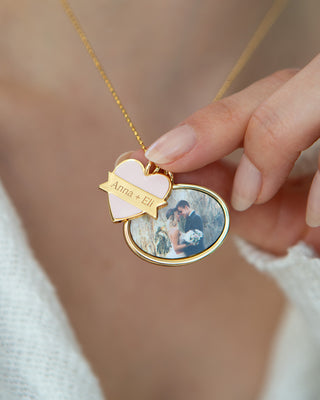 Oval Photo Charm