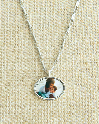 Oval Photo Charm