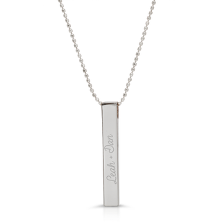 Engravable Four-Sided Bar Charm