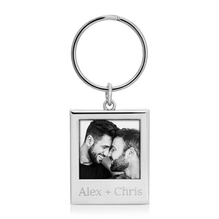 Photo Keychain - Engraved Bevel