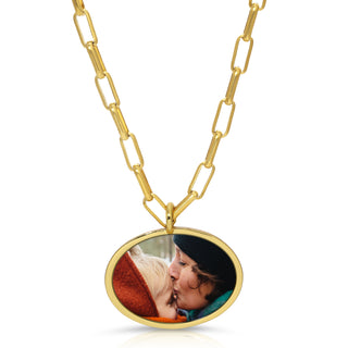 Oval Photo Charm