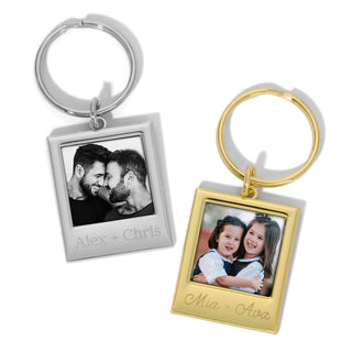 Photo Keychain - Engraved Bevel